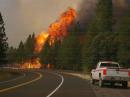 The Rim Fire from Highway 120 East (Mark Thornton photo)